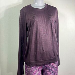 (A1)Lululemon Swiftly Breathe Long Sleeve ShirtWisteria Purple, Size L